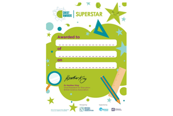 CREST Superstar Certificate For 50 50 Widget
